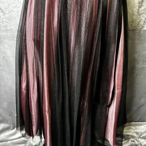 Betsy & Adam Dress Size 4 Purple Black Mesh Fairy Halter‎ Y2K Whimsigoth Event - Picture 5 of 16